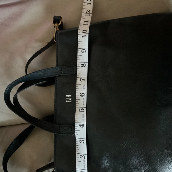 Madewell  Leather Small  Crossbody Tote, Color Black - Picture 9 of 11